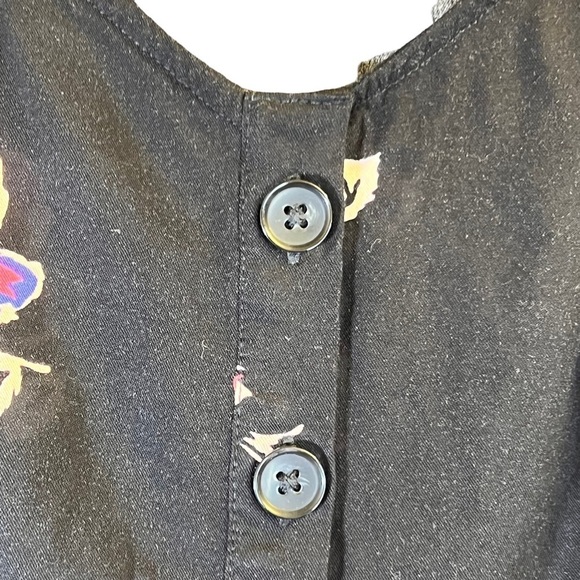 Torrid Women's Blouse L Black Pink Floral Long Sleeve - Picture 2 of 13